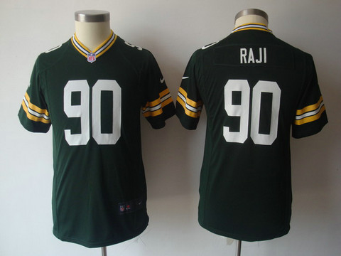 Youth Green Bay Packers 90 Raji Green Nike Game nfl jerseys